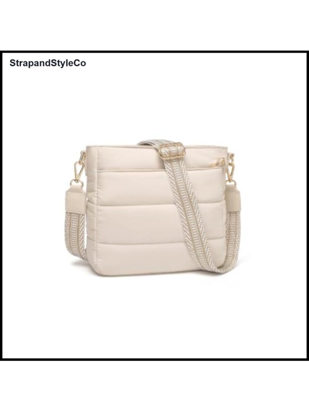 Anti Theft Crossbody Bag RFID Blocking Small Puffer Quilted Purse